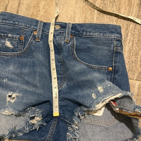 Levi’s 501 Original Cutoff Denim Short Size 26 - Picture 9 of 13